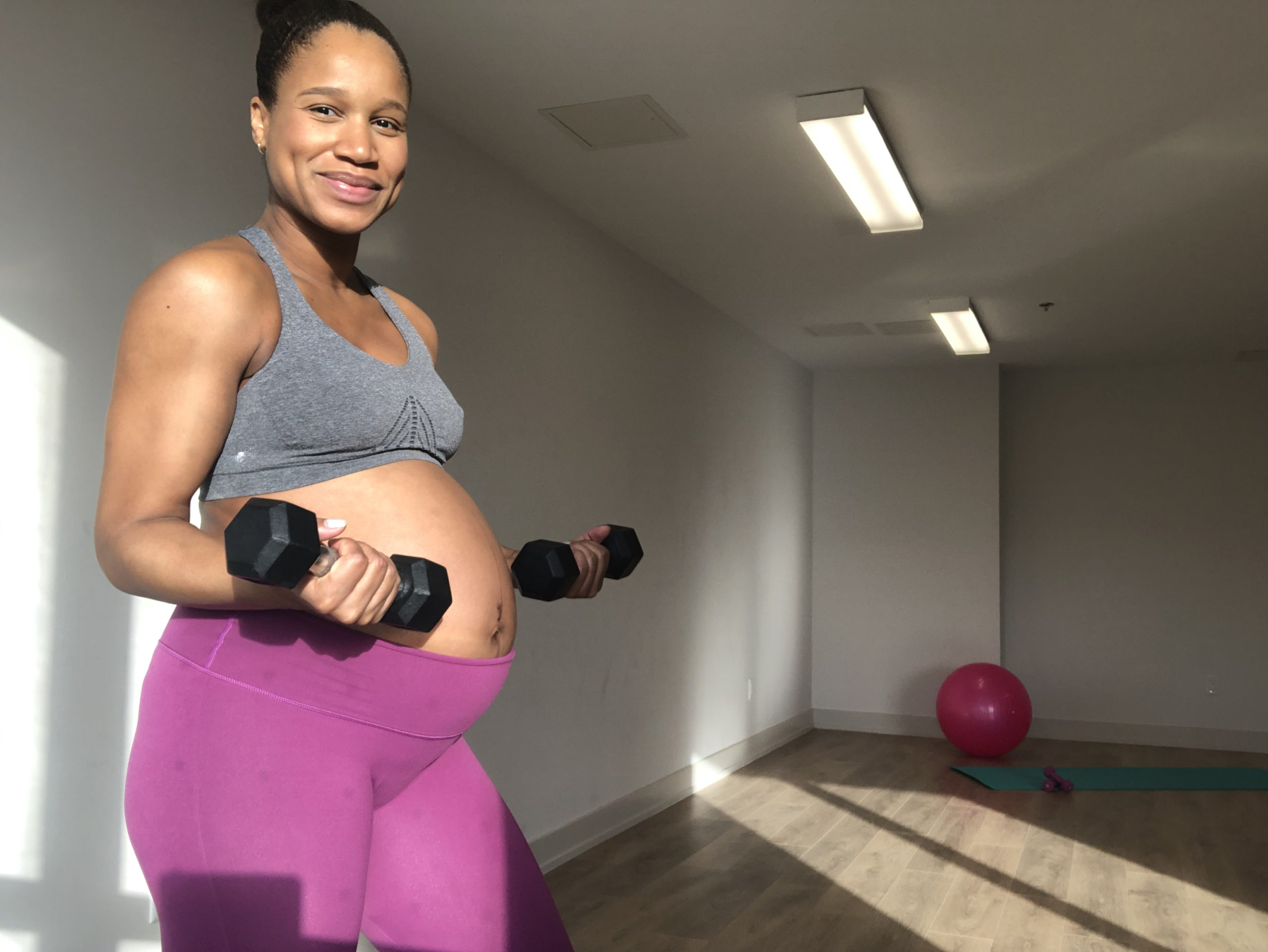10 Min At Home Upper Body Prenatal Workout